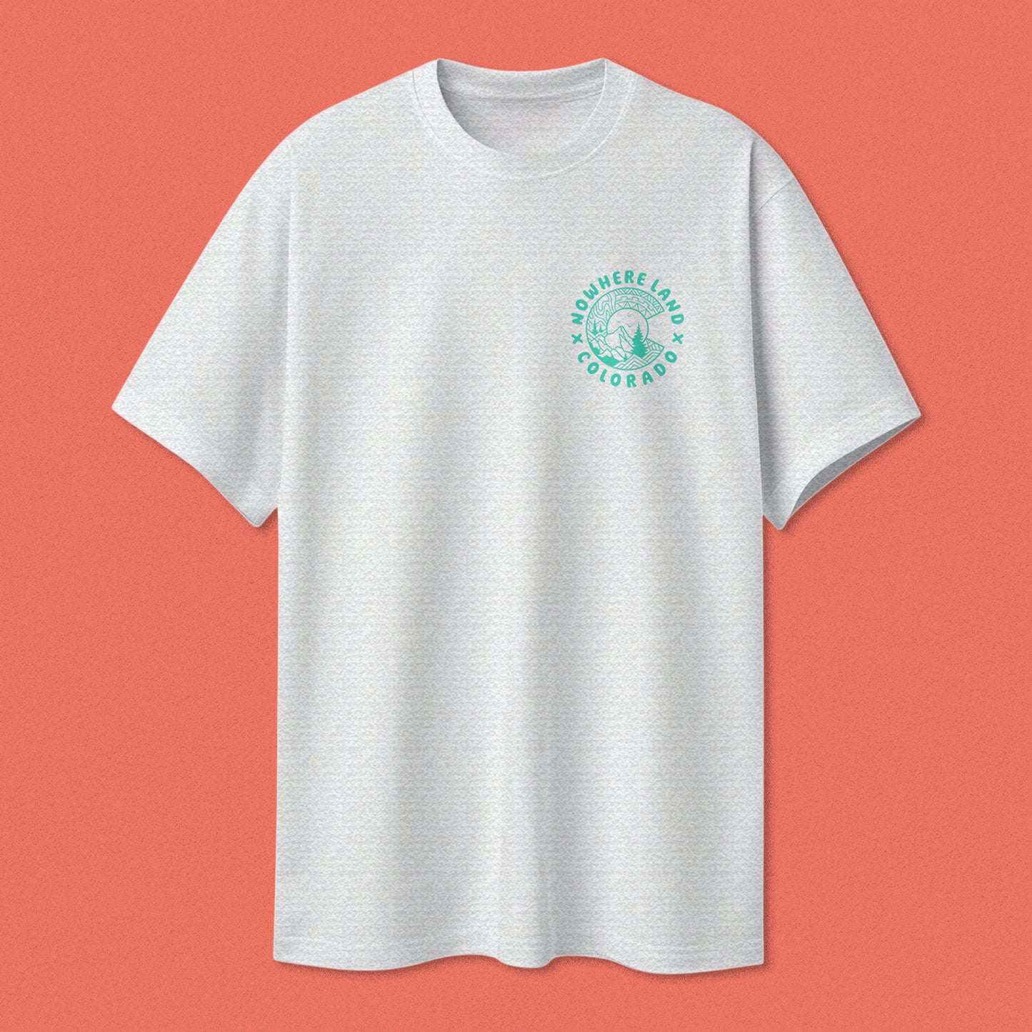 LOST IN COLORADO TEE - HEATHER WHITE
