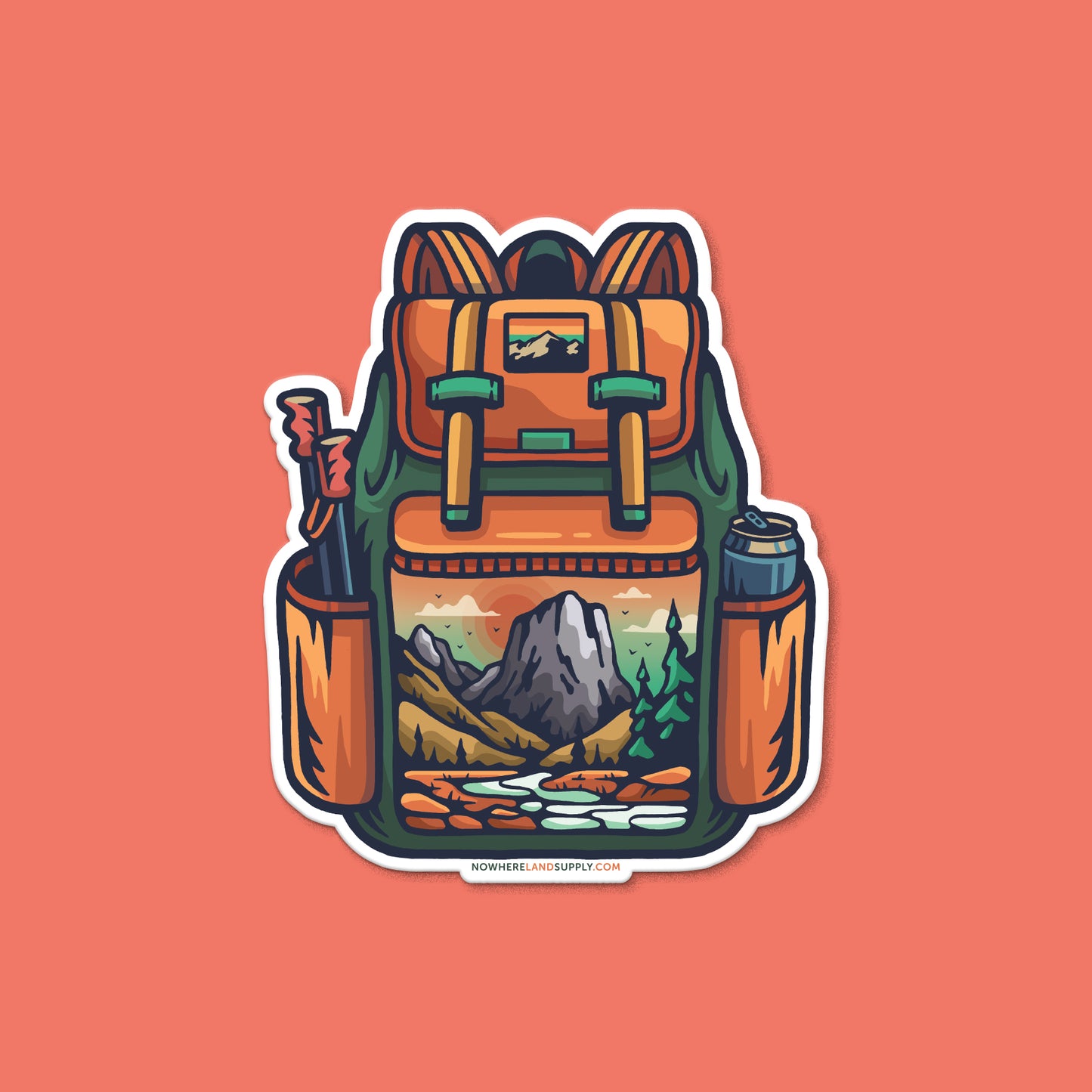 BACKPACK OUTDOORS - STICKER