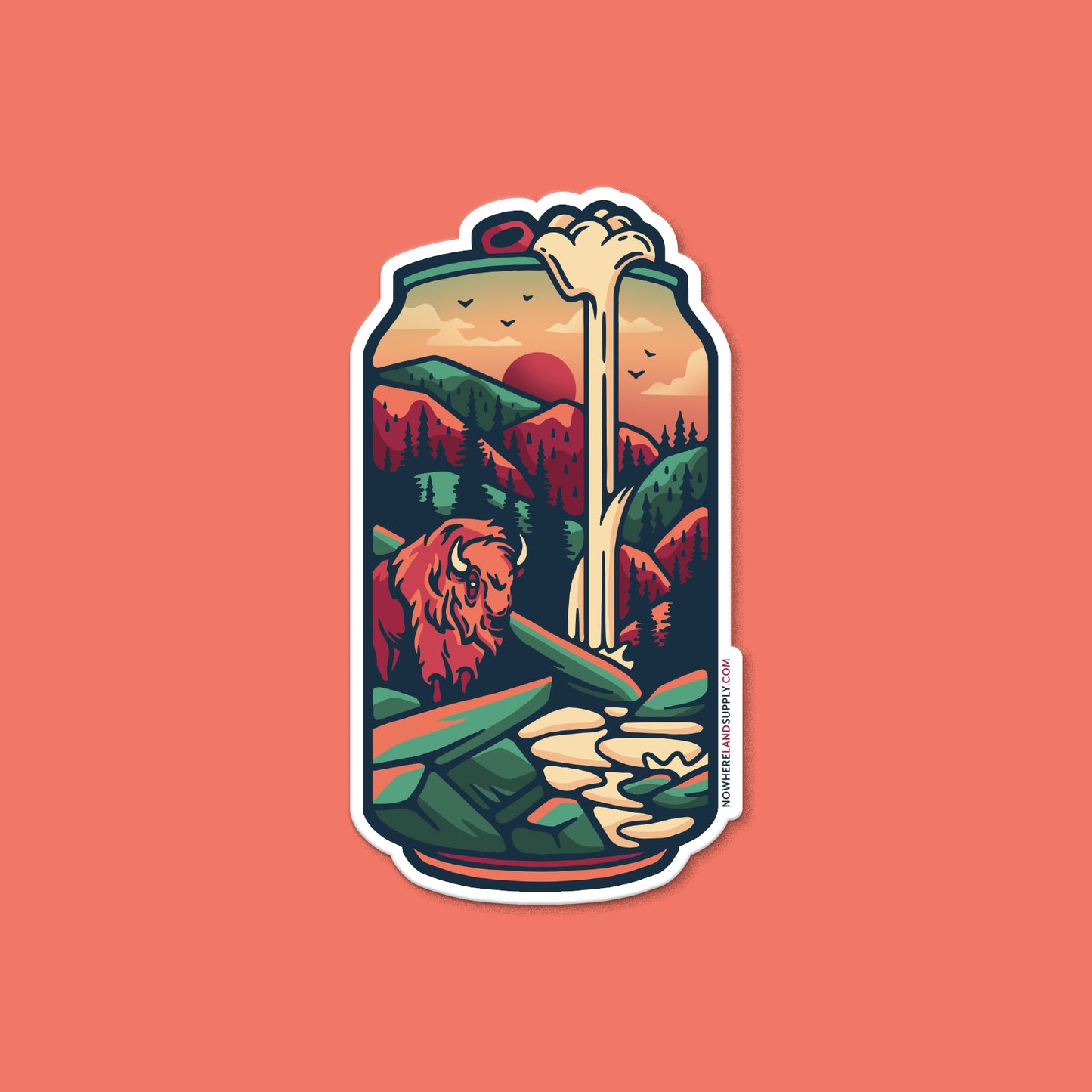 BISON BEER - STICKER
