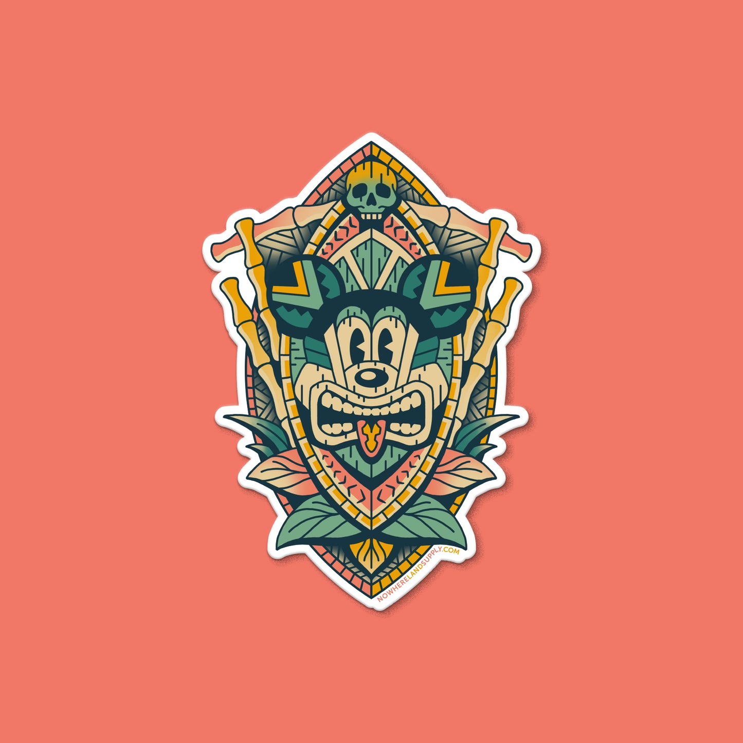 TIKI MOUSE - STICKER