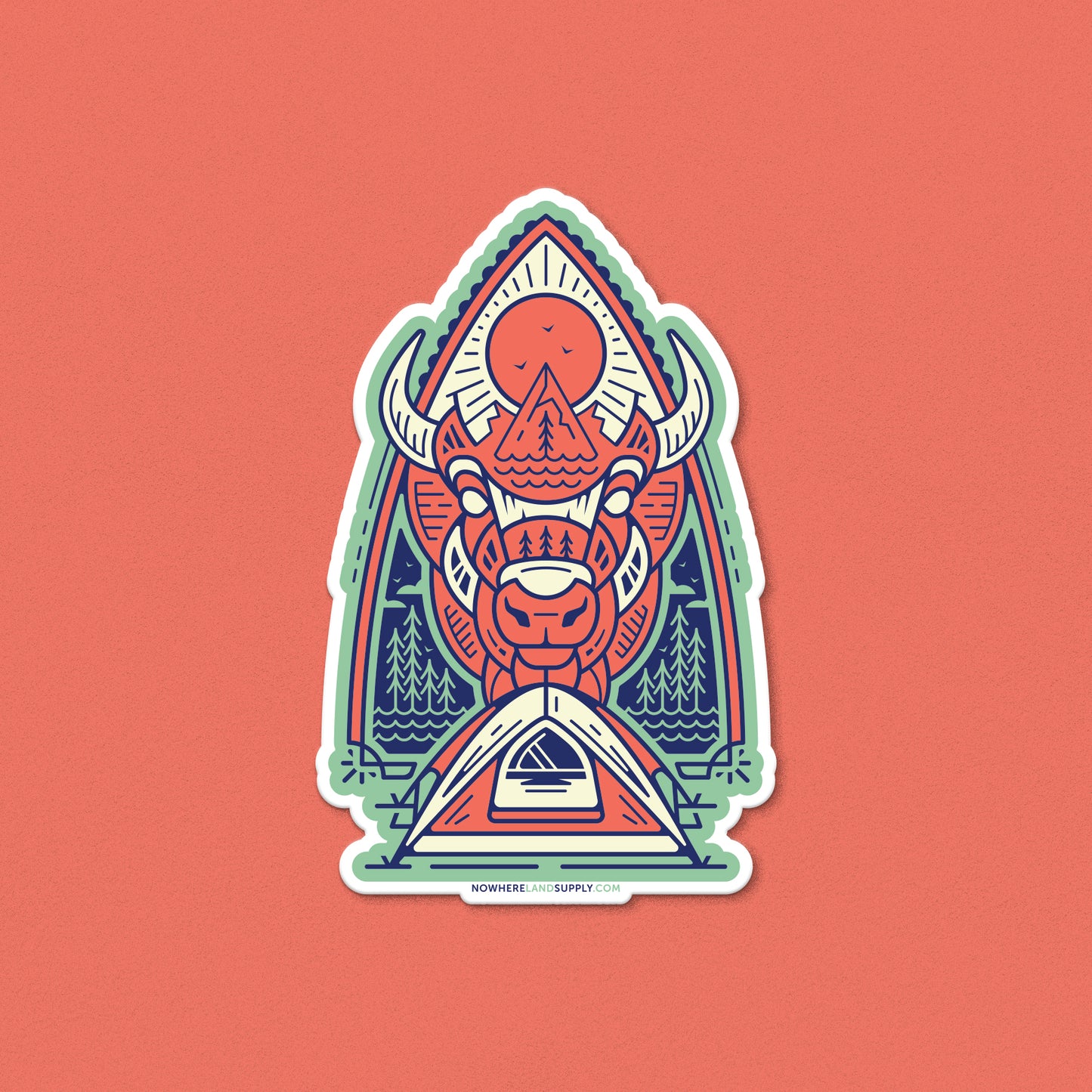 BISON CAMP - STICKER
