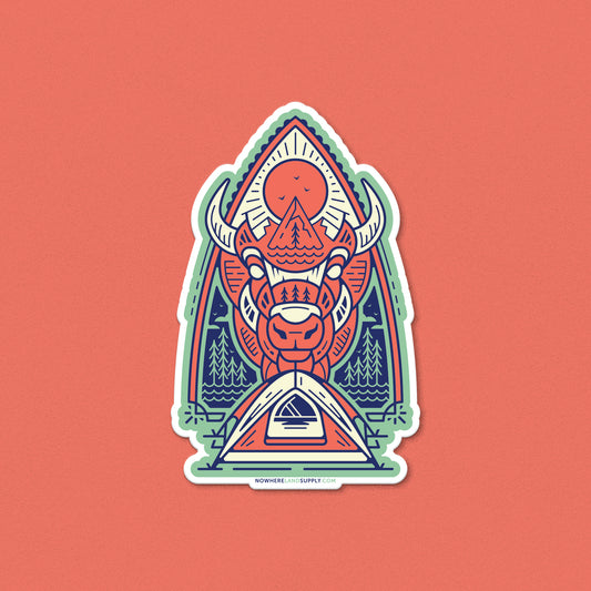 BISON CAMP - STICKER