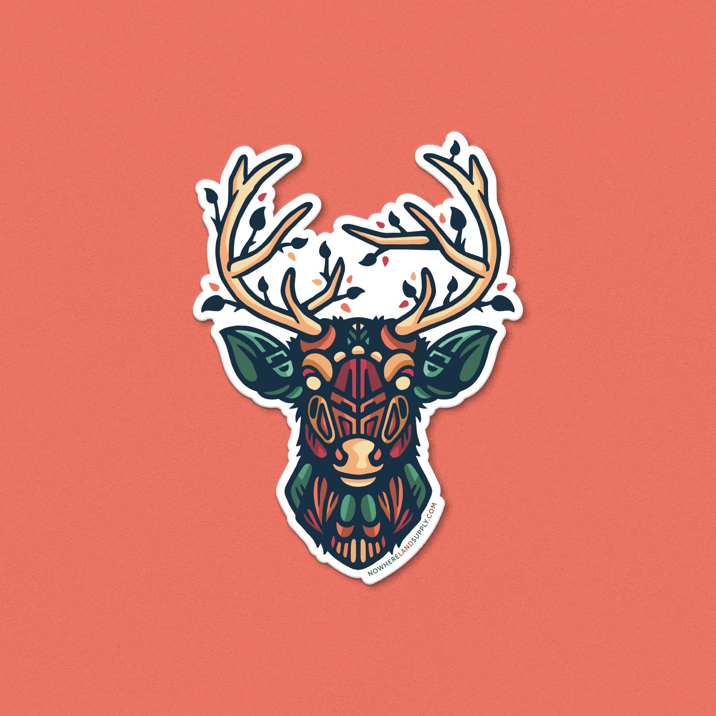 DEER HEADSTRONG - STICKER