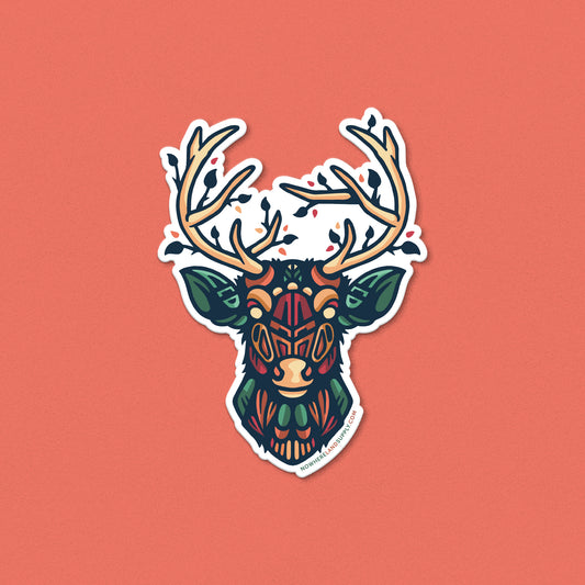 DEER HEADSTRONG - STICKER