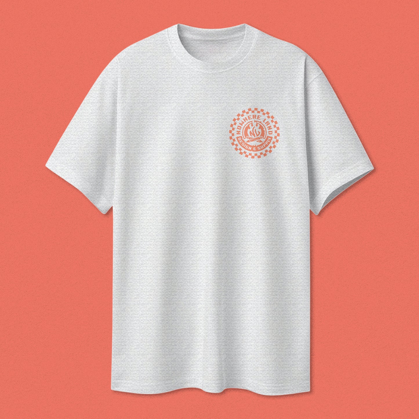 GOING NOWHERE TEE - HEATHER WHITE