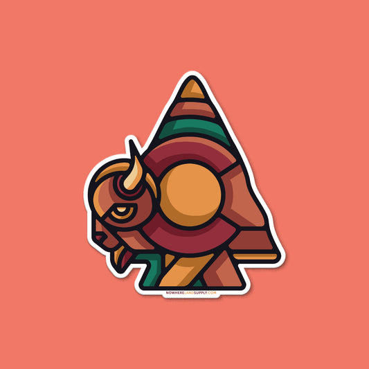 BISON COLORADO ARROWHEAD - STICKER