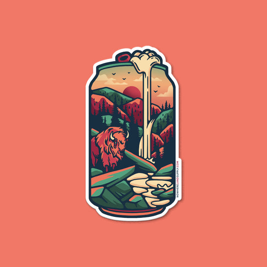 BISON BEER - STICKER