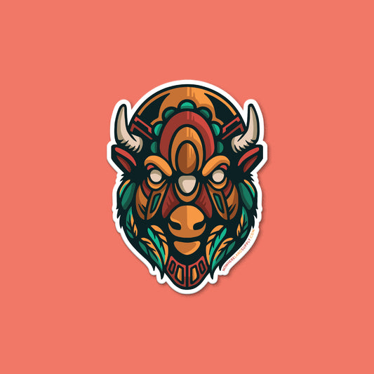BISON HEADSTRONG - STICKER