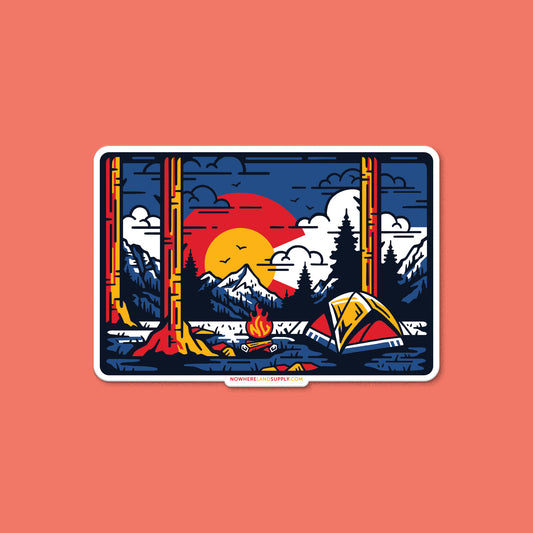 COLORADO FLAG - STICKER