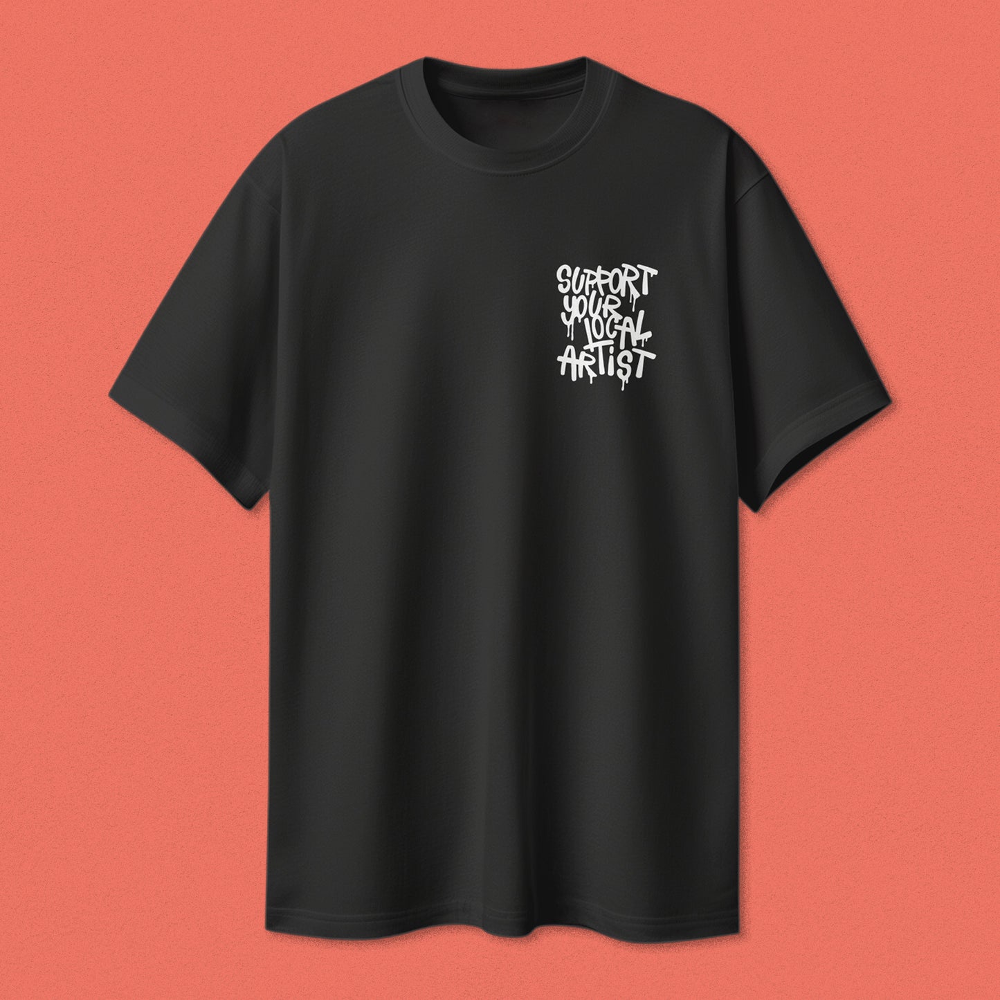 SUPPORT YOUR LOCAL ARTIST TEE - CHARCOAL