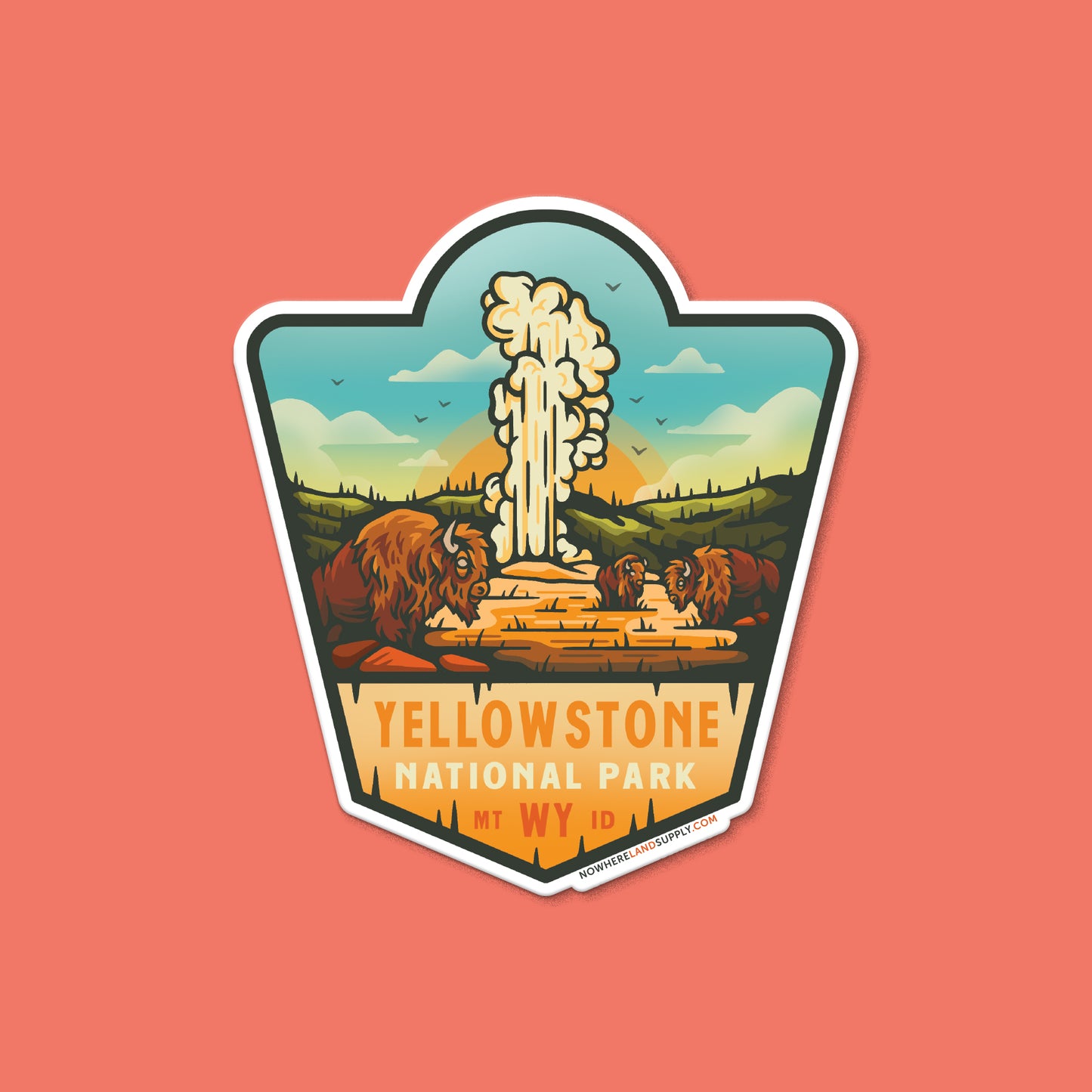 YELLOWSTONE NP - STICKER